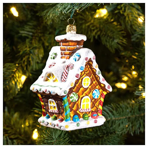 Christmas Tree Mr Christmas Gingerbread House Gingerbread House, Christmas Tree Decoration In Blown Glass Online Sales On