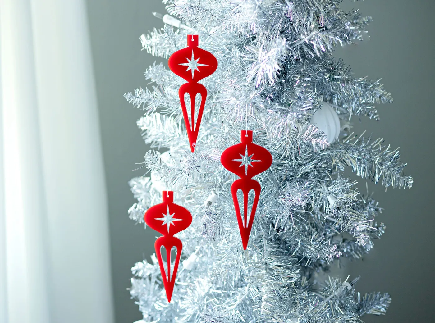Christmas Tree Ornaments Mcm Christmas Ornaments Mid Century Modern Retro Christmas Cheer Ornament, Vintage 50s Kitsch –
