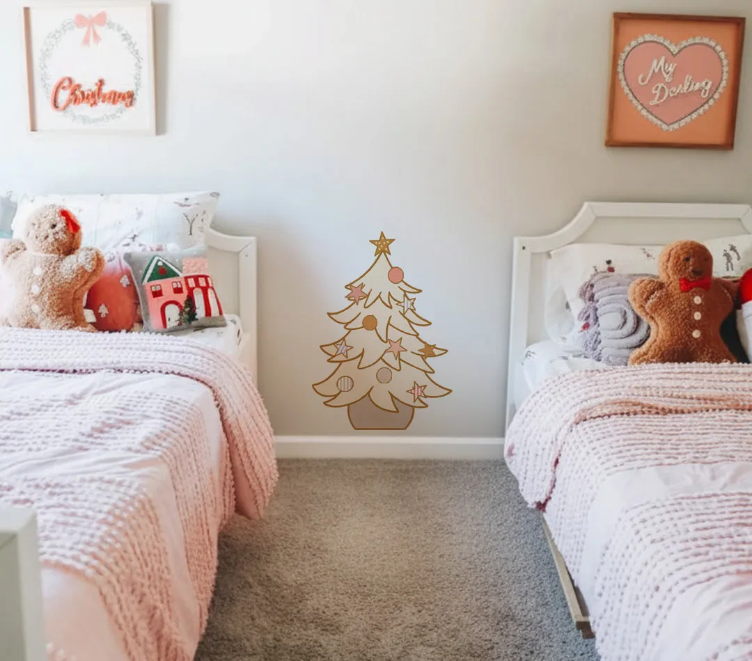 Christmas Tree Wall Decals NZ | Reusable Festive Decor | Tiny Haven