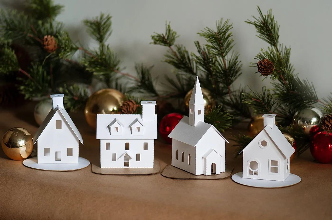 Christmas Village Putz House Kits — Holiday Spirits Decor