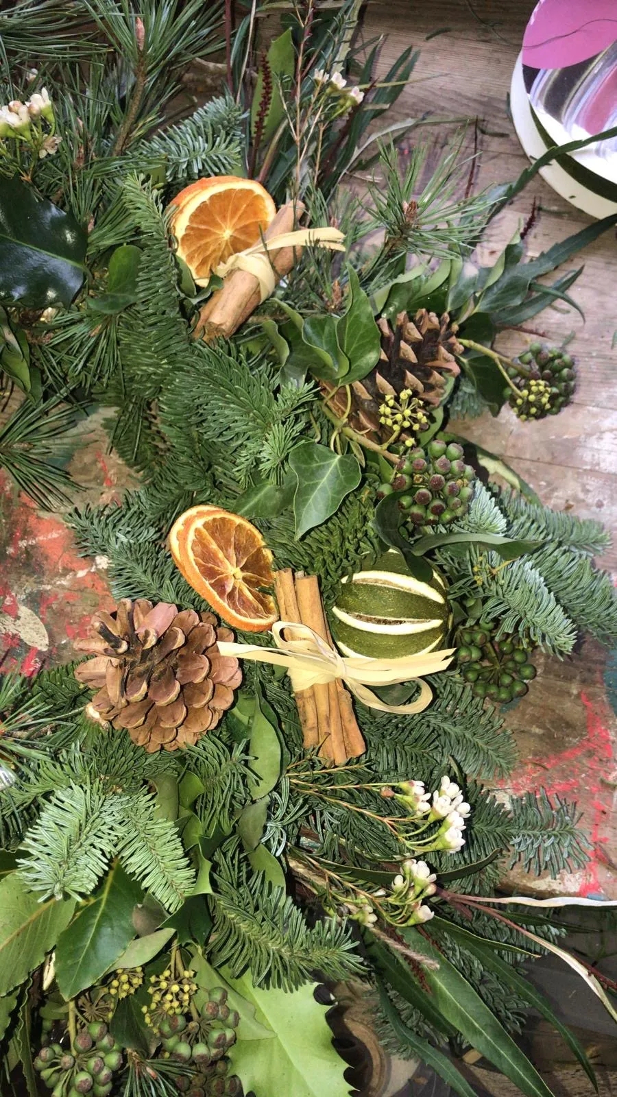 Christmas Wreath making workshop with Rose and Spade florists Saturday 29 November 2025 AFTERNOON - The Limes Art School, Gallery and Workshops