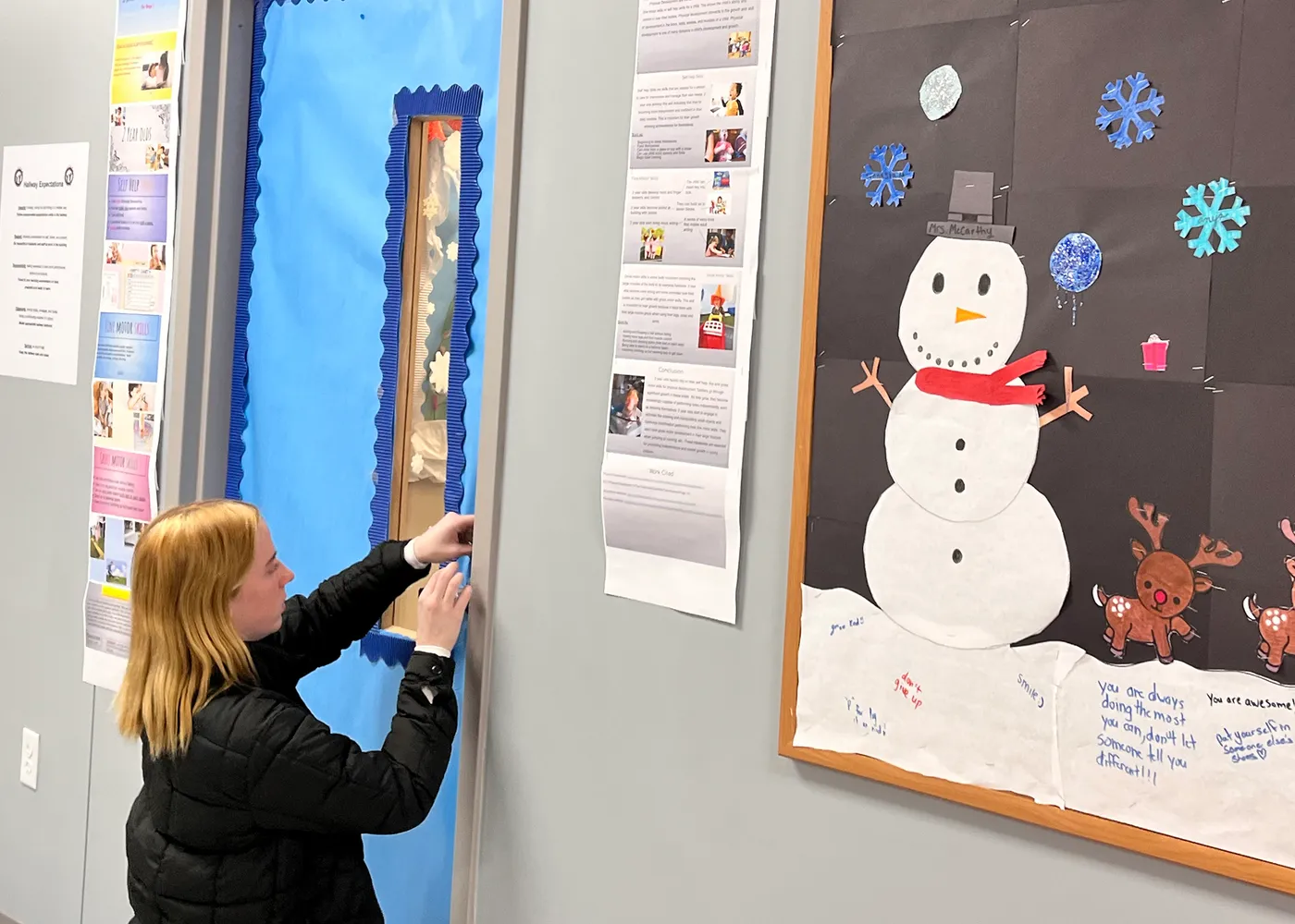 CHS junior helps decorate at Albany CTE campus - Cohoes City School District