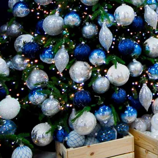 Classic Blue, Silver & White' Christmas Decorations – iCatching, everything  for events