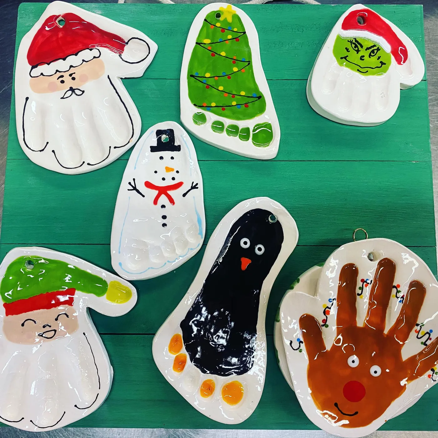 Clay Print Ornaments | Practically Pikasso