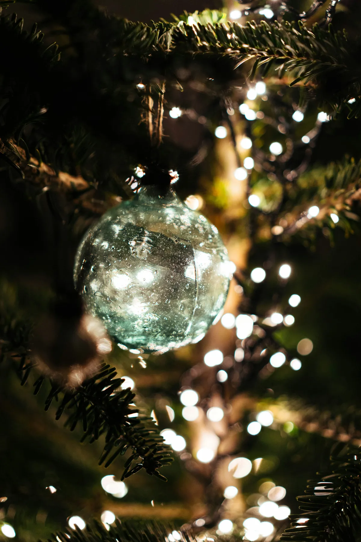 Close-up of a glass ornament on a christmas tree - Free Photo on Unsplash