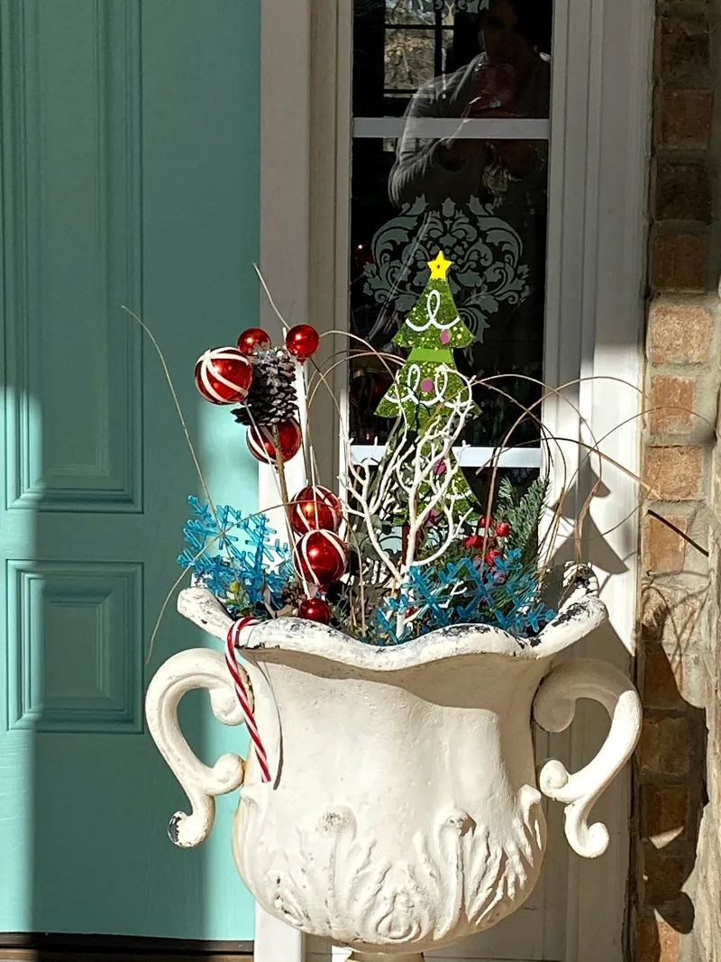 Colorful Christmas Porch
