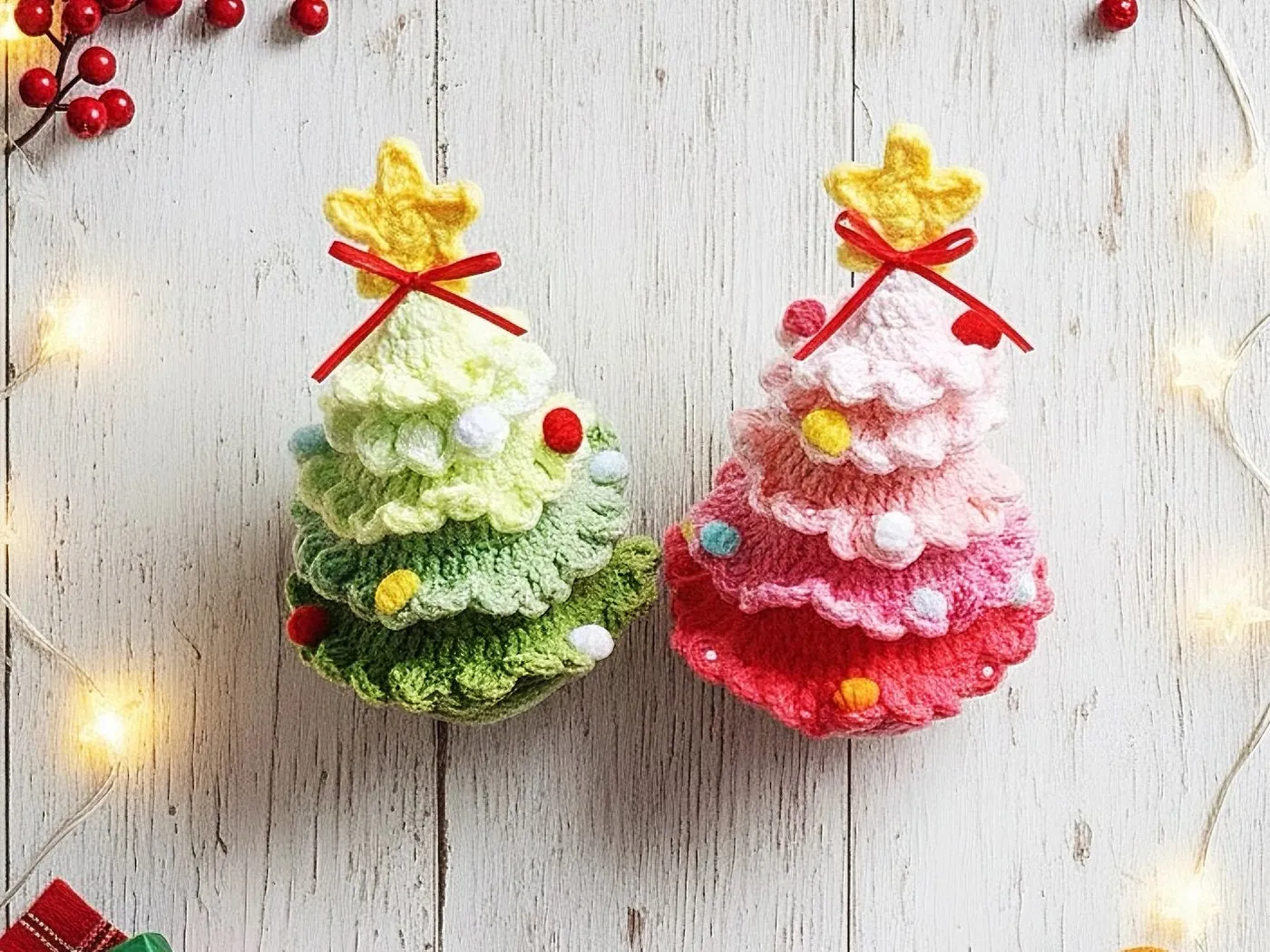 Colorful Christmas Tree Crochet Pattern – Hanging Ornament, Holiday De –  ViviToria Studio