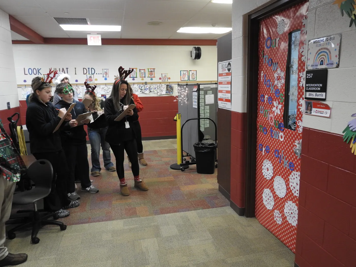 Coshocton Elementary students' doors display their holiday spirt