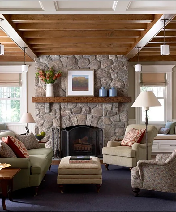 Country Style Mantels and Fireplaces - Town & Country Living