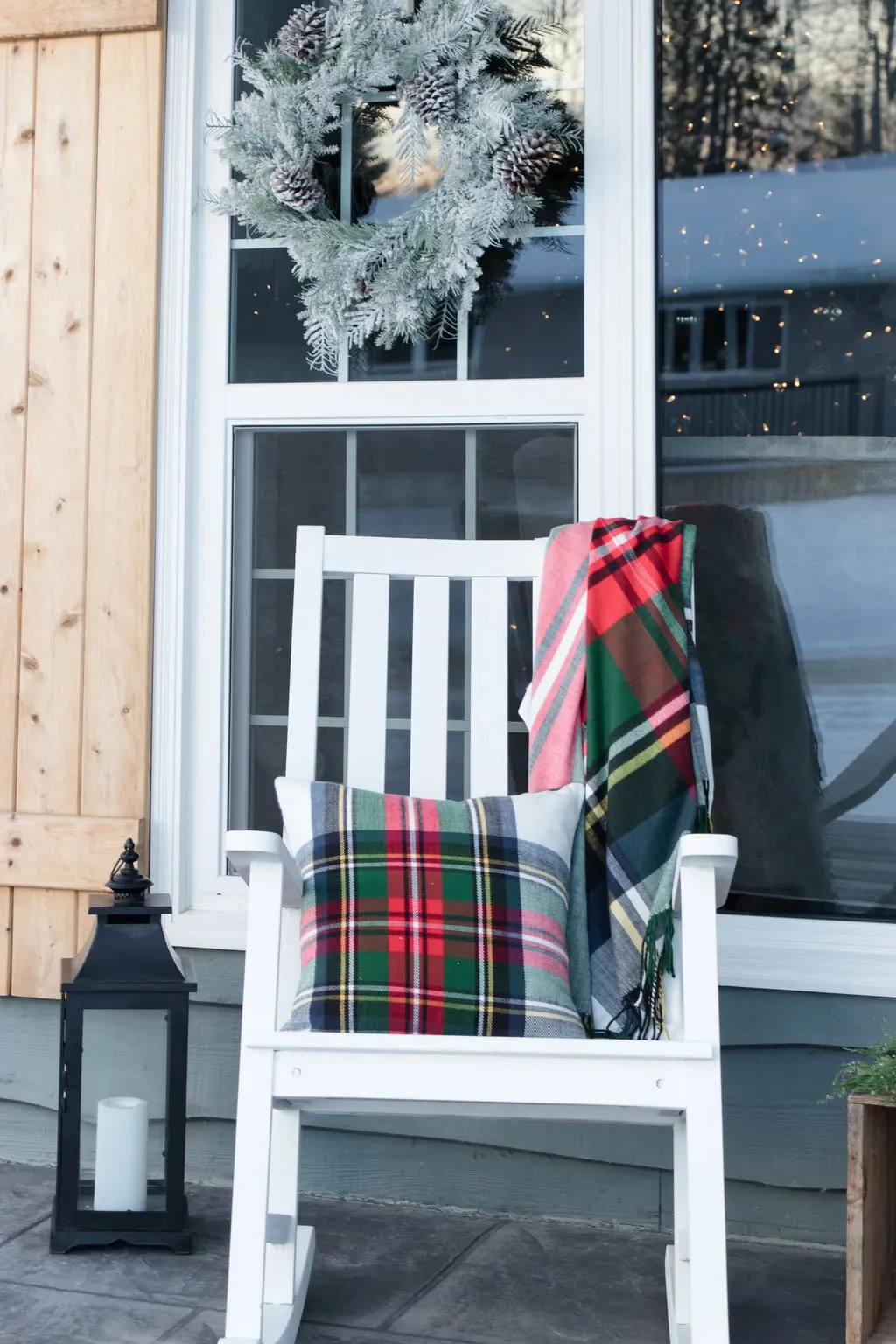 Cozy Farmhouse Christmas Porch - Making it in the Mountains