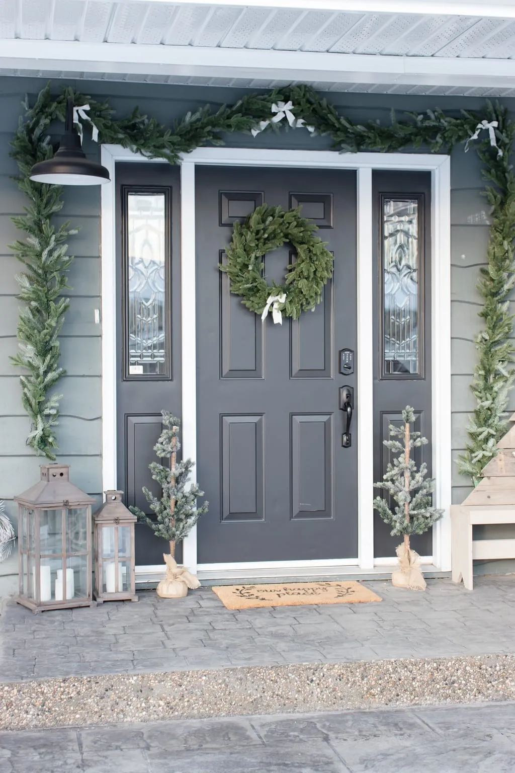 Cozy Farmhouse Christmas Porch - Making it in the Mountains