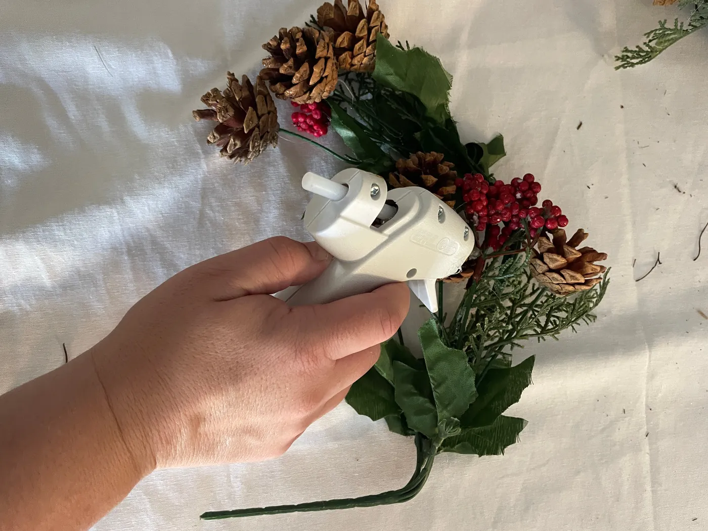Create a Christmas Centerpiece With Dollar Tree Supplies - House On Austin