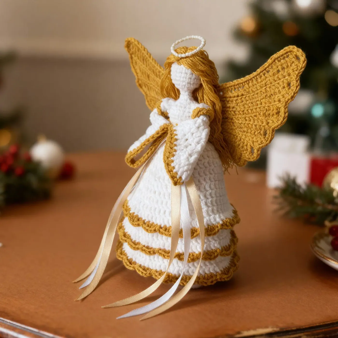 Crochet Christmas Angel Pattern – DIY Holiday Decor (English PDF) -  DailyDoll Shop