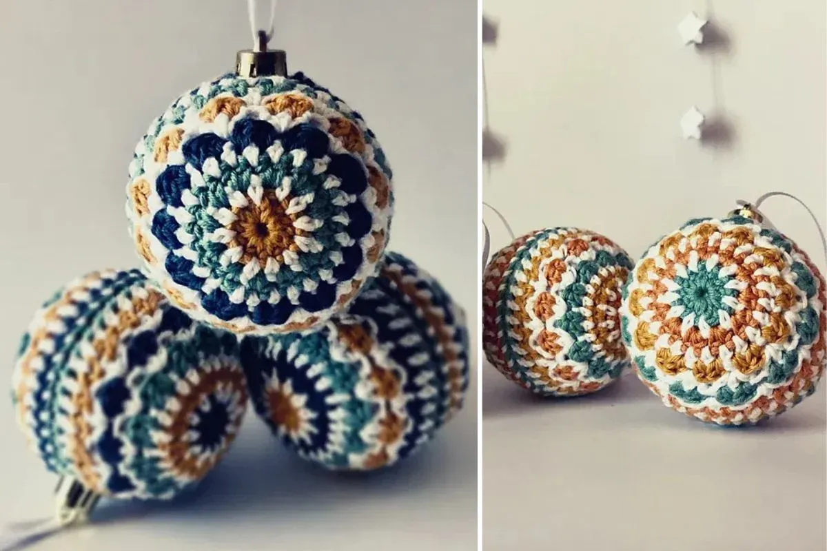 Crochet Christmas Baubles - Free Crochet Pattern