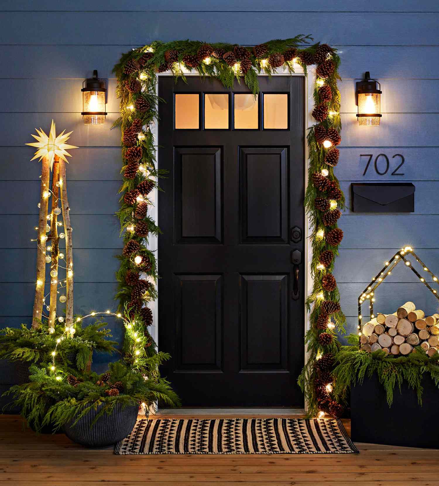 Decorate Your Porch for Winter with These Easy, Sparkling Containers