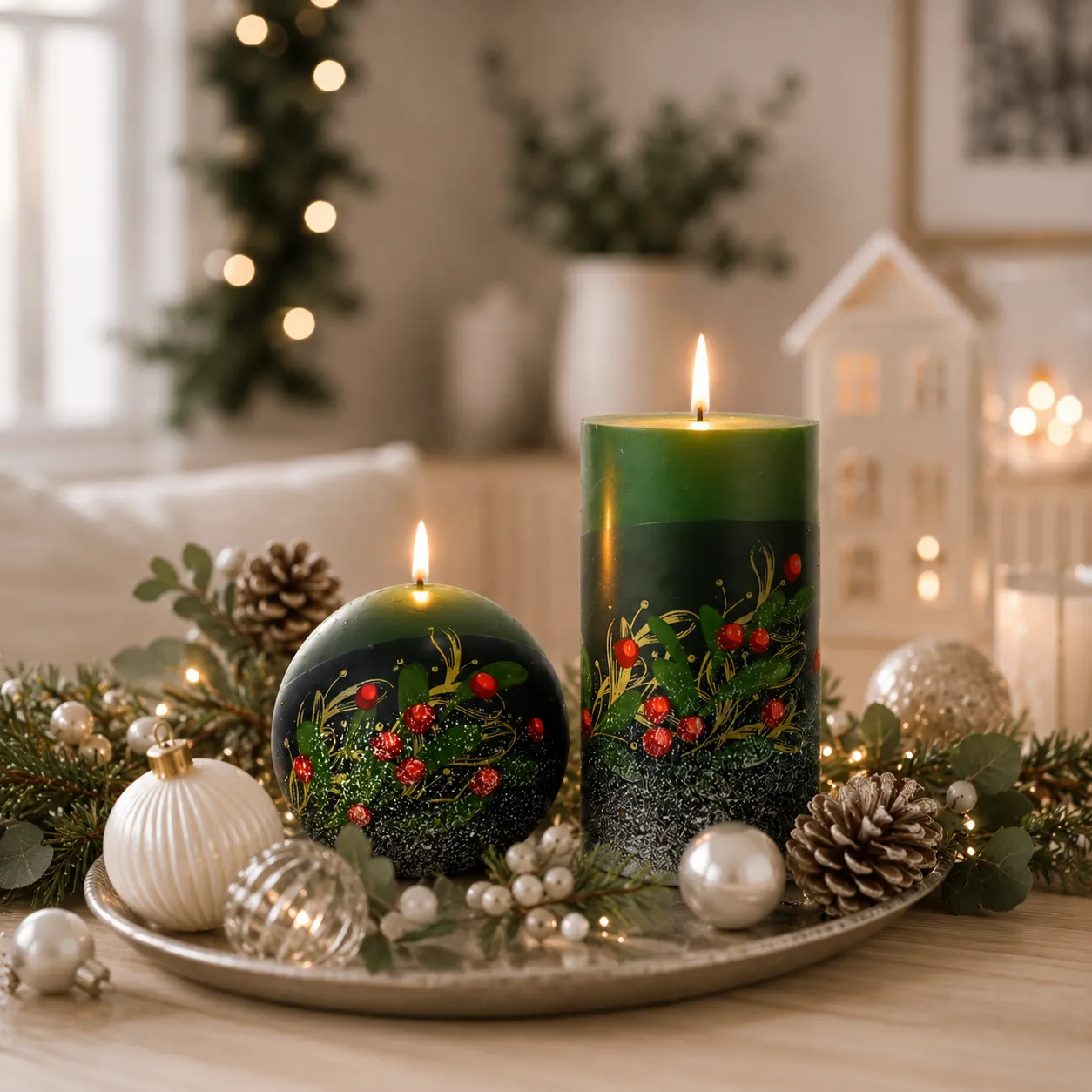Decorations Holiday Candle Holders Noel Holiday Standing Deer Candle Holder