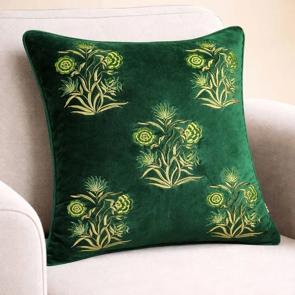 Decorative Christmas Embroidered Cotton Throw Pillow Covers at best price in Jaipur