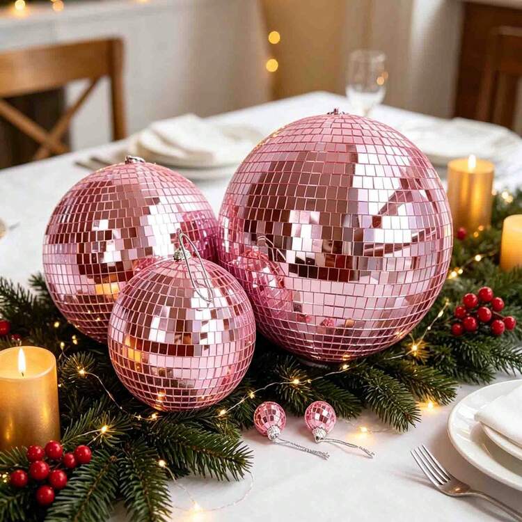 Disco Ball Silver Party Hanging Decorations Yescom 16-inch Silver Large Disco Mirror Ball Big Hanging