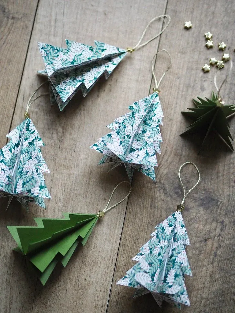 DIY Christmas Craft Tutorial: How To Make Folded Paper Trees — MELANIE  LISSACK INTERIORS
