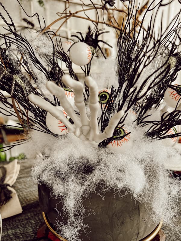 DIY Halloween Centerpiece with Dollar Tree Decor - The Ponds Farmhouse