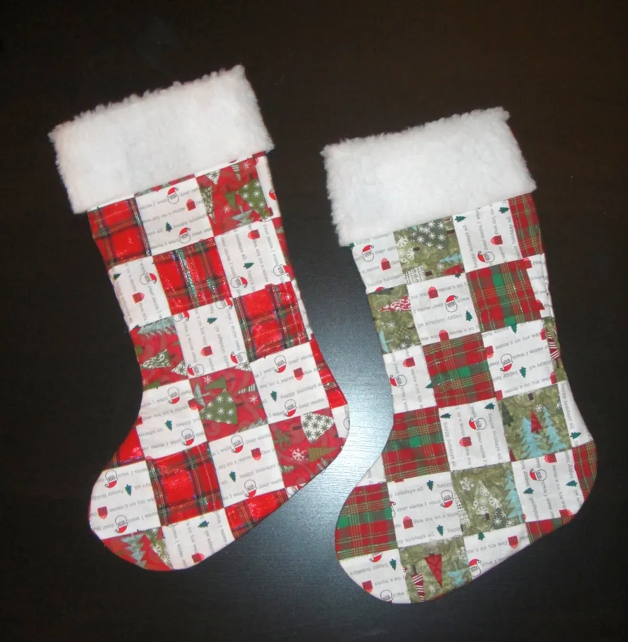 Diy Stocking Template Christmas Quilted Stocking Diy: Quilted Christmas  Stocking Rabit Stew