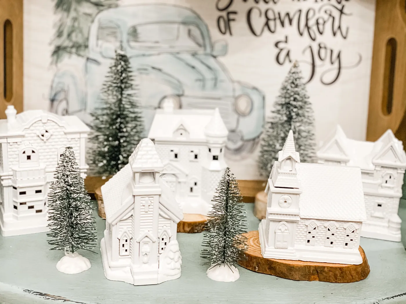 dollar-tree-christmas-village-makeover1 -