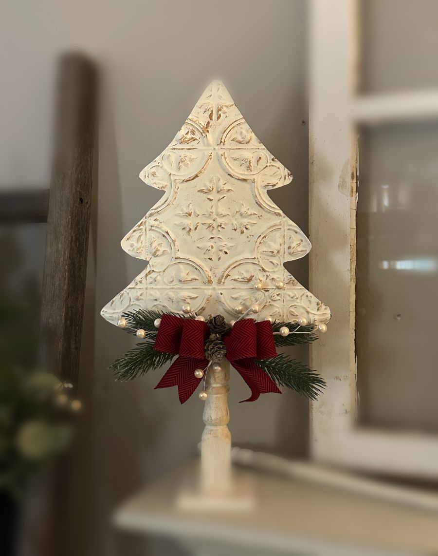 Dollar Tree Wall Tile Spindle Christmas Tree