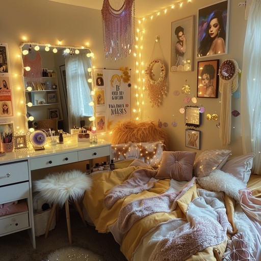 Download Cozy Bedroom Decor Image - Bedroom, Cozy, Fairy-lights | StockCake
