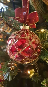 Download Elegant Christmas Ornament Image - Christmas, Ornament, Red | StockCake