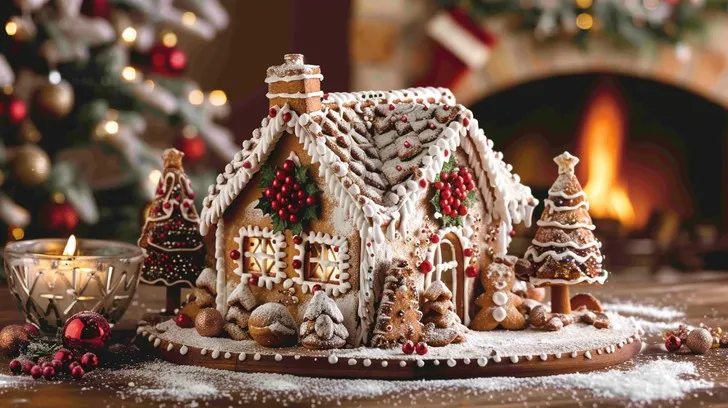 Download Festive Gingerbread House Image - Gingerbread, Christmas, Holiday | StockCake