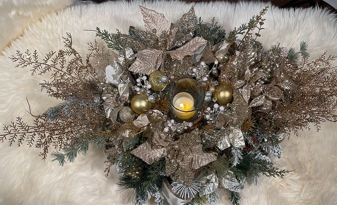 Elegant Christmas Centerpieces | Christmas Table Centerpieces | 100% Handcrafted - Miradeli Centerpieces