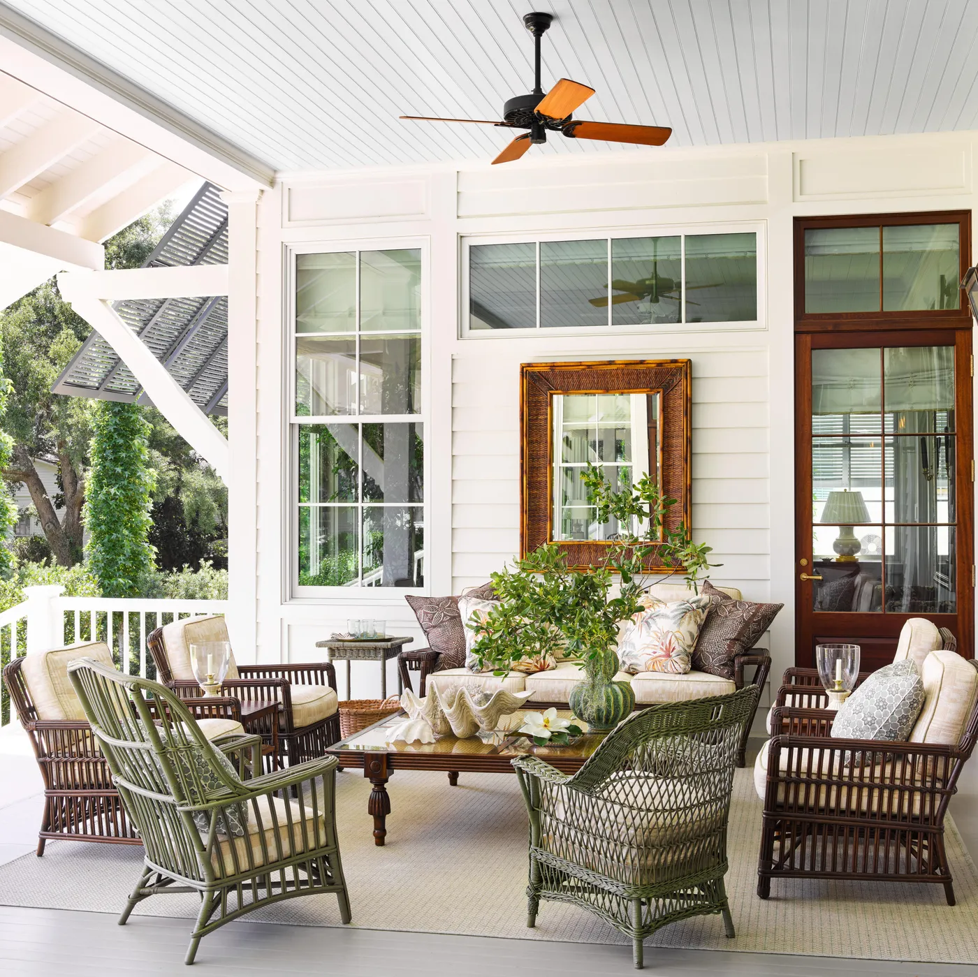 Farmhouse Rocking Chair Front Porch Ideas Farmhouse Spring Decor Ideas: Rustic Seasonal Style