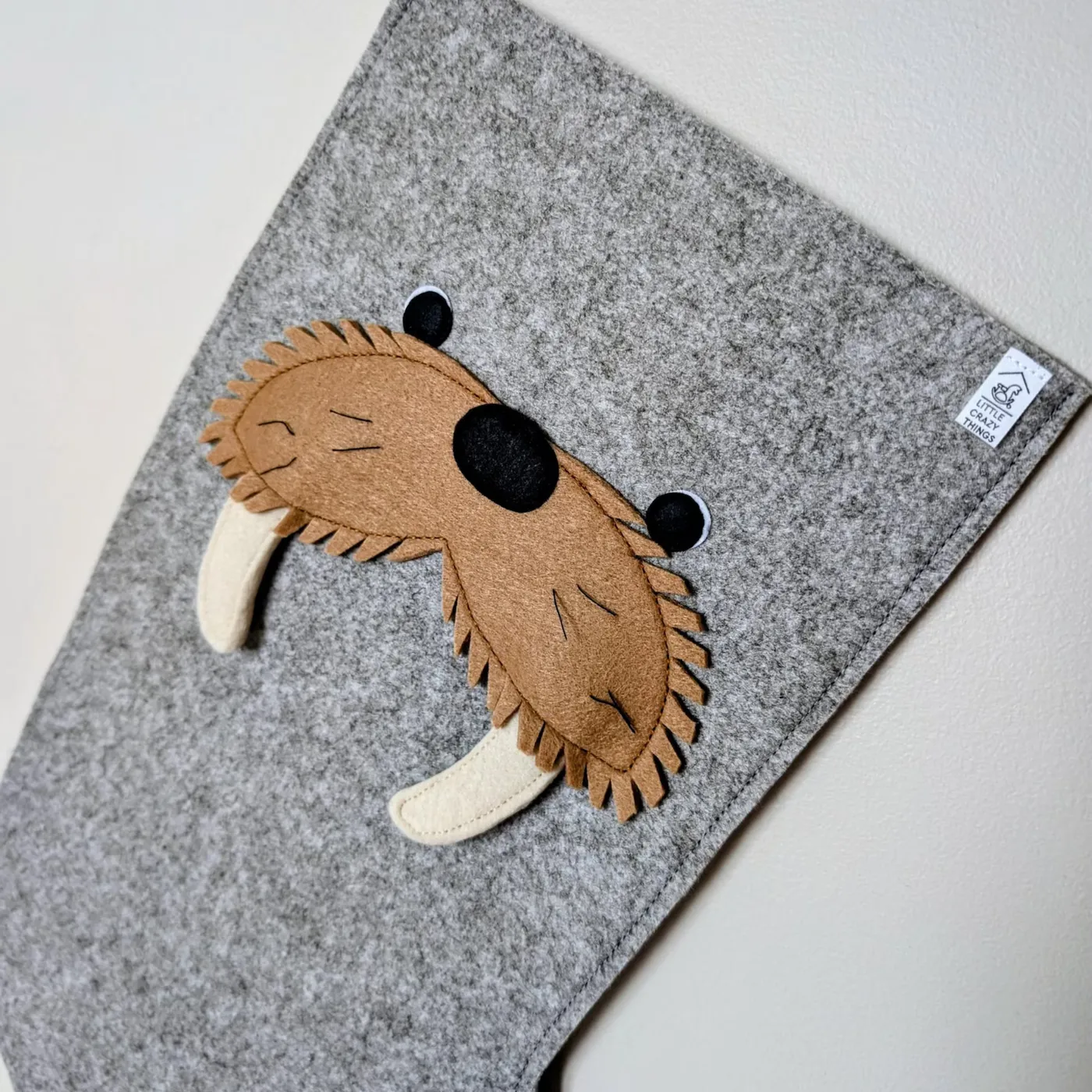 Felt Christmas Stocking – Personalized Holiday Decor | Grey Walrus Without a name tag