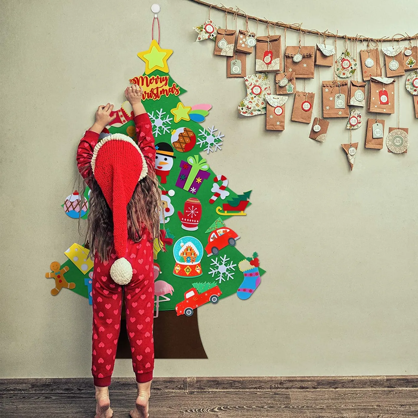 Felt Christmas Trees For Kids That Are Easy to Make | PS Family