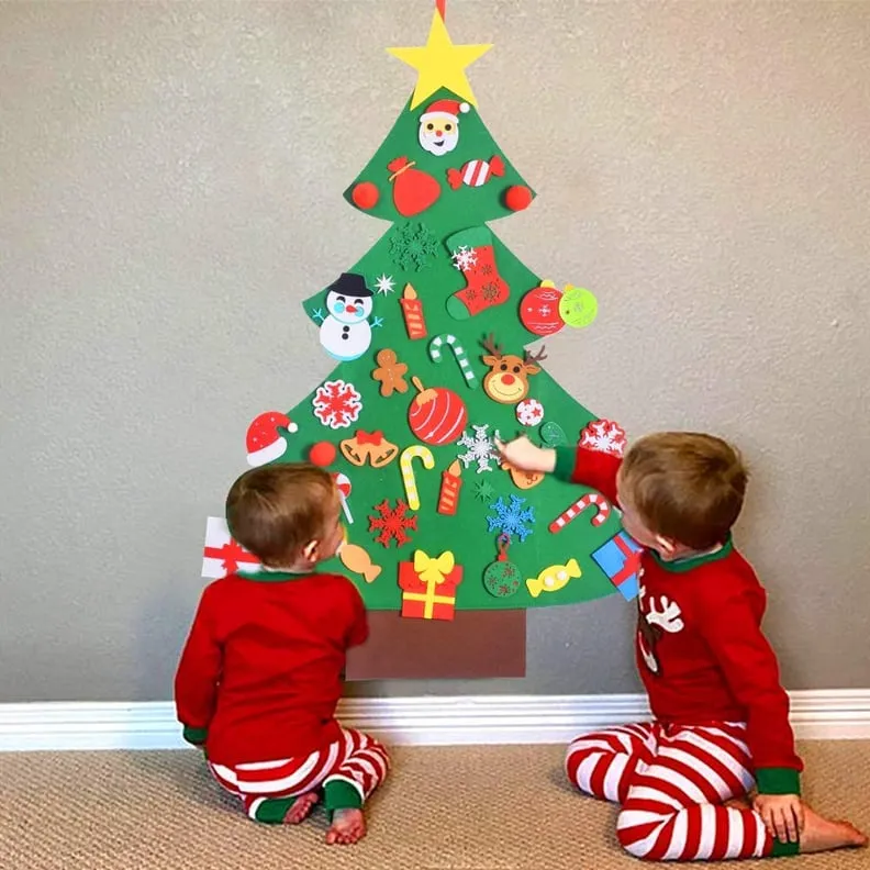 Felt Christmas Trees For Kids That Are Easy to Make | PS Family