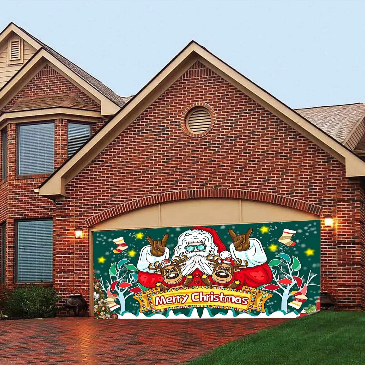 Festive Christmas Garage Banner – Joyful Holiday To Your Garage Flower  Banner Garland - Walmart.ca