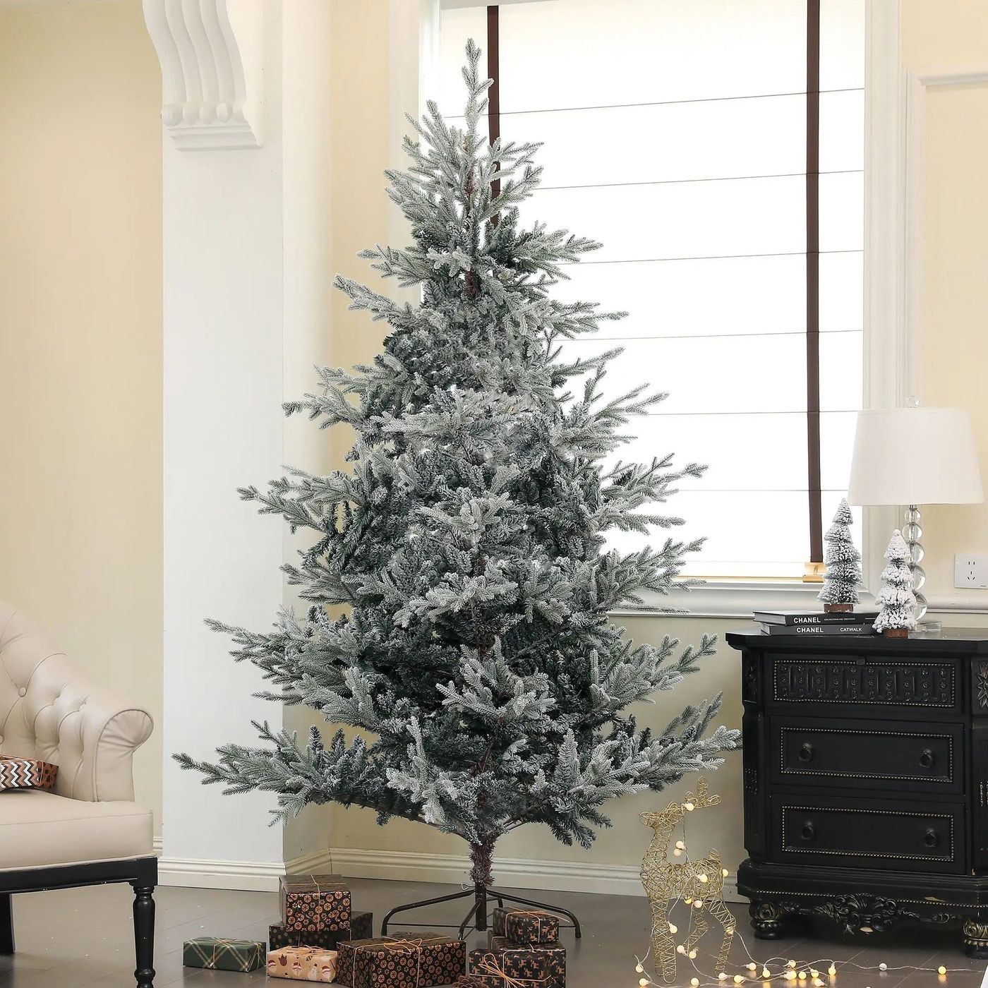 Flocked Artificial Christmas Trees – Faux Natural