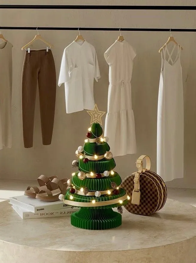 Foldable Accordion Christmas Tree - Xmas Decor for Neutral Nordic Home – INSPECIAL HOME