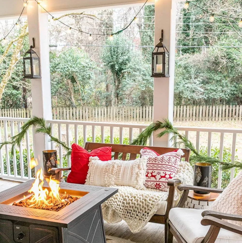 Front Porch Ideas Outdoor Country Christmas Decor Country Christmas Porch