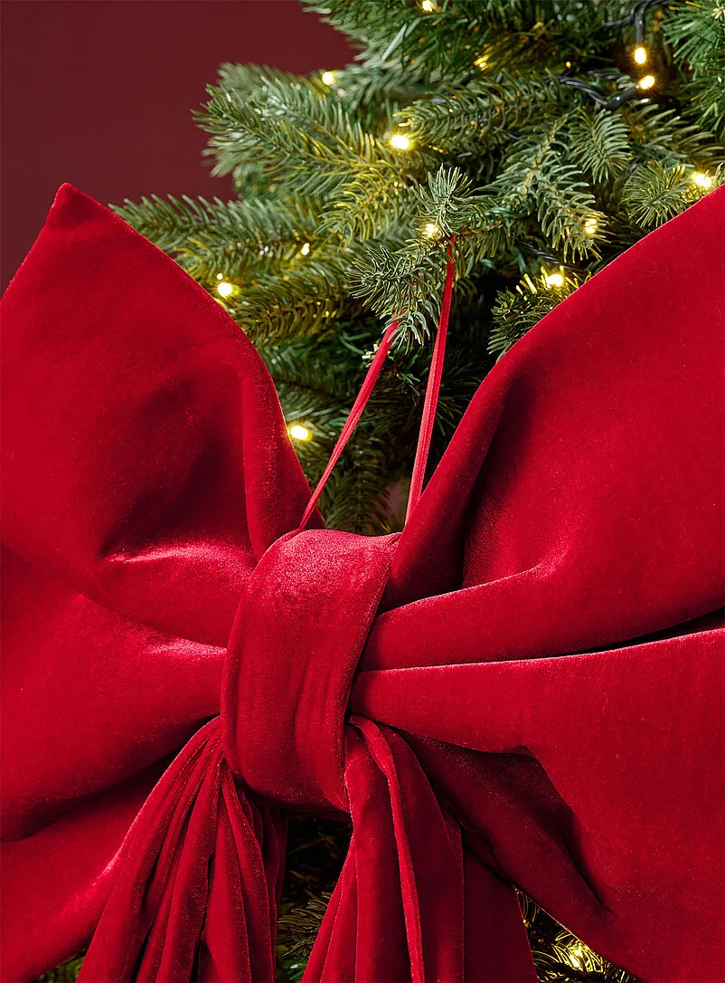 Giant velvet bow Christmas Collection | Simons Maison | | Simons