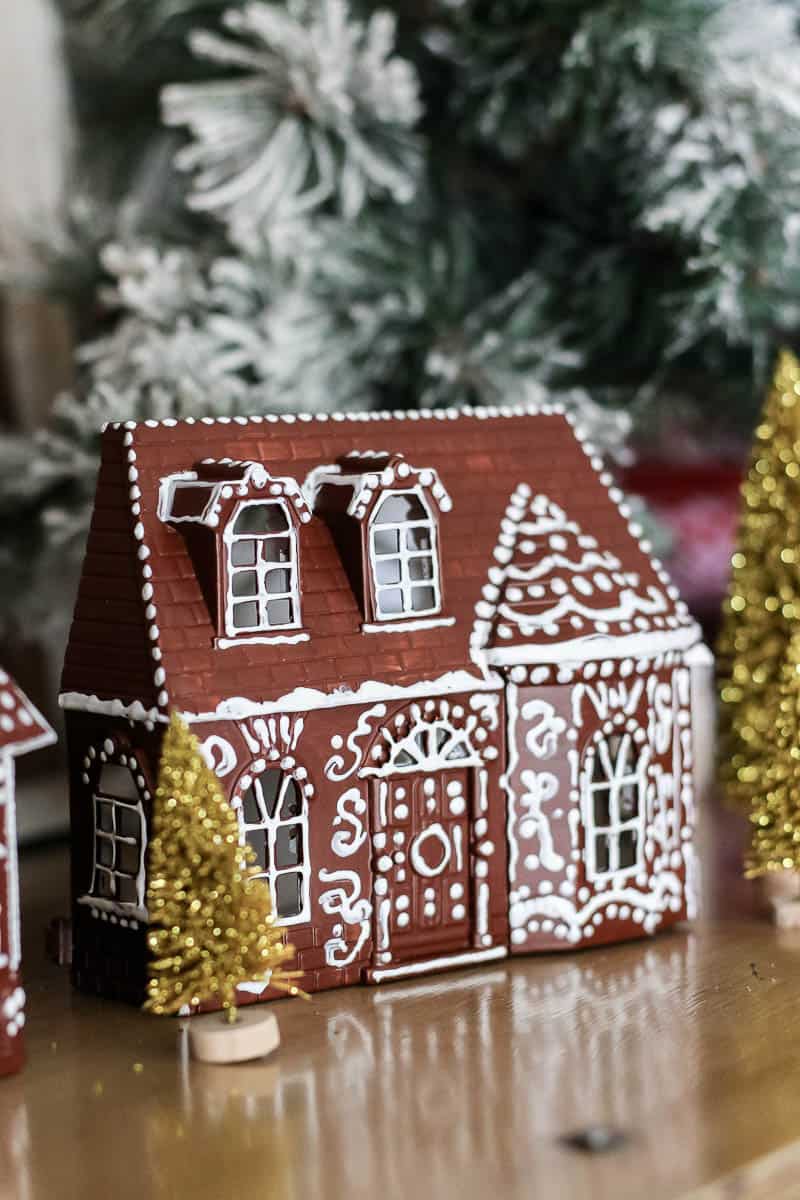 Gingerbread House Dolls House Xmas Decorations Fake Gingerbread House With  Dollar Tree Dollhouse Making Manzanita
