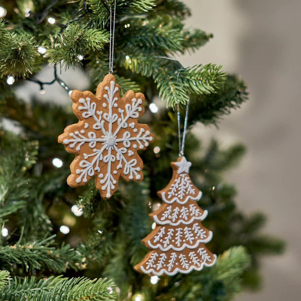 Gingerbread Tree Hanger – Faux Christmas Decoration – Angela Reed