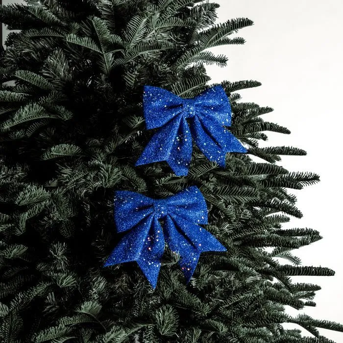 Glittery Ribbon (Pack of 2) - Blue by Masons Home Décor Singapore
