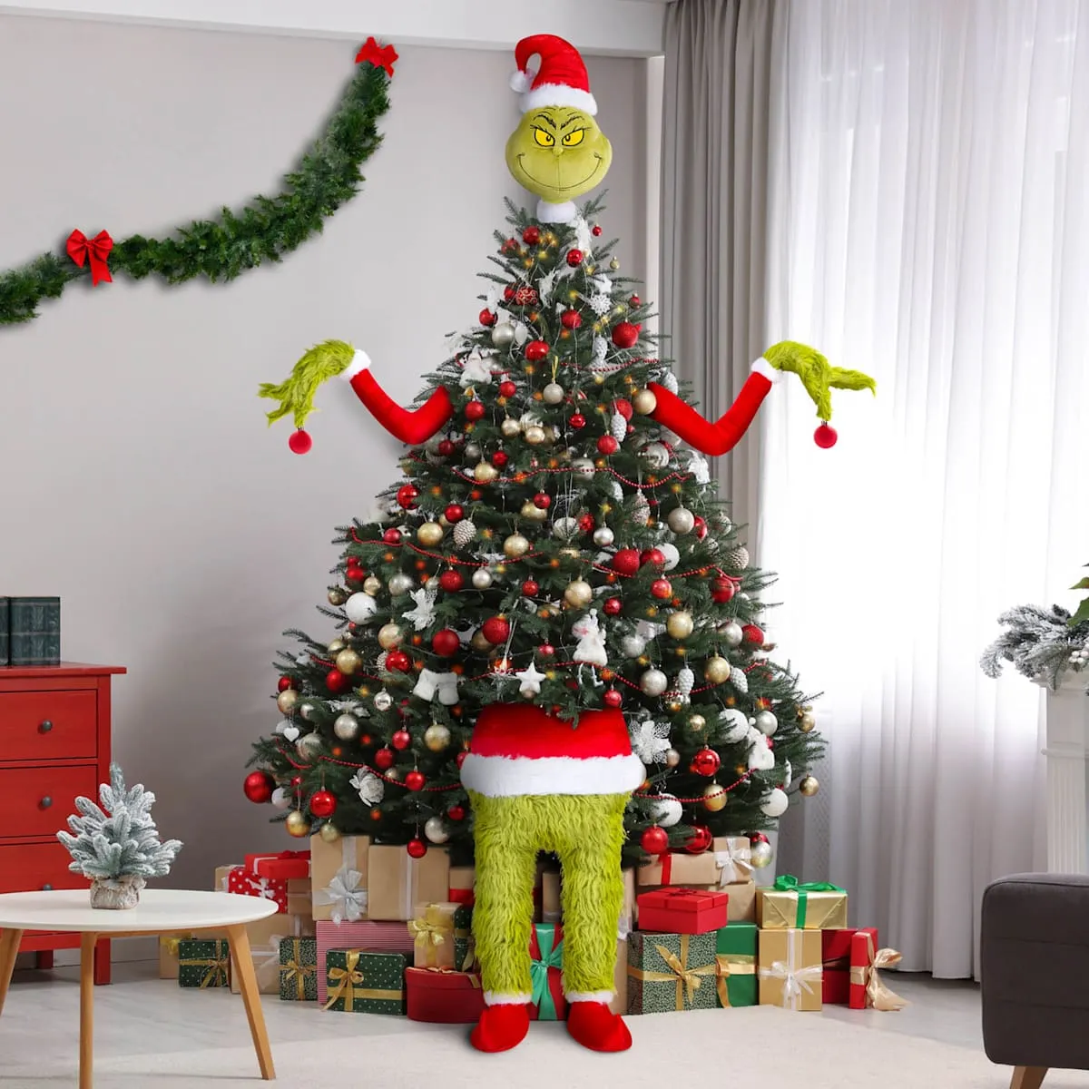 Grinch Arms, Legs & Head Tree Accessory | Christmas Decorations Dr. Seuss The Grinch Arms Legs