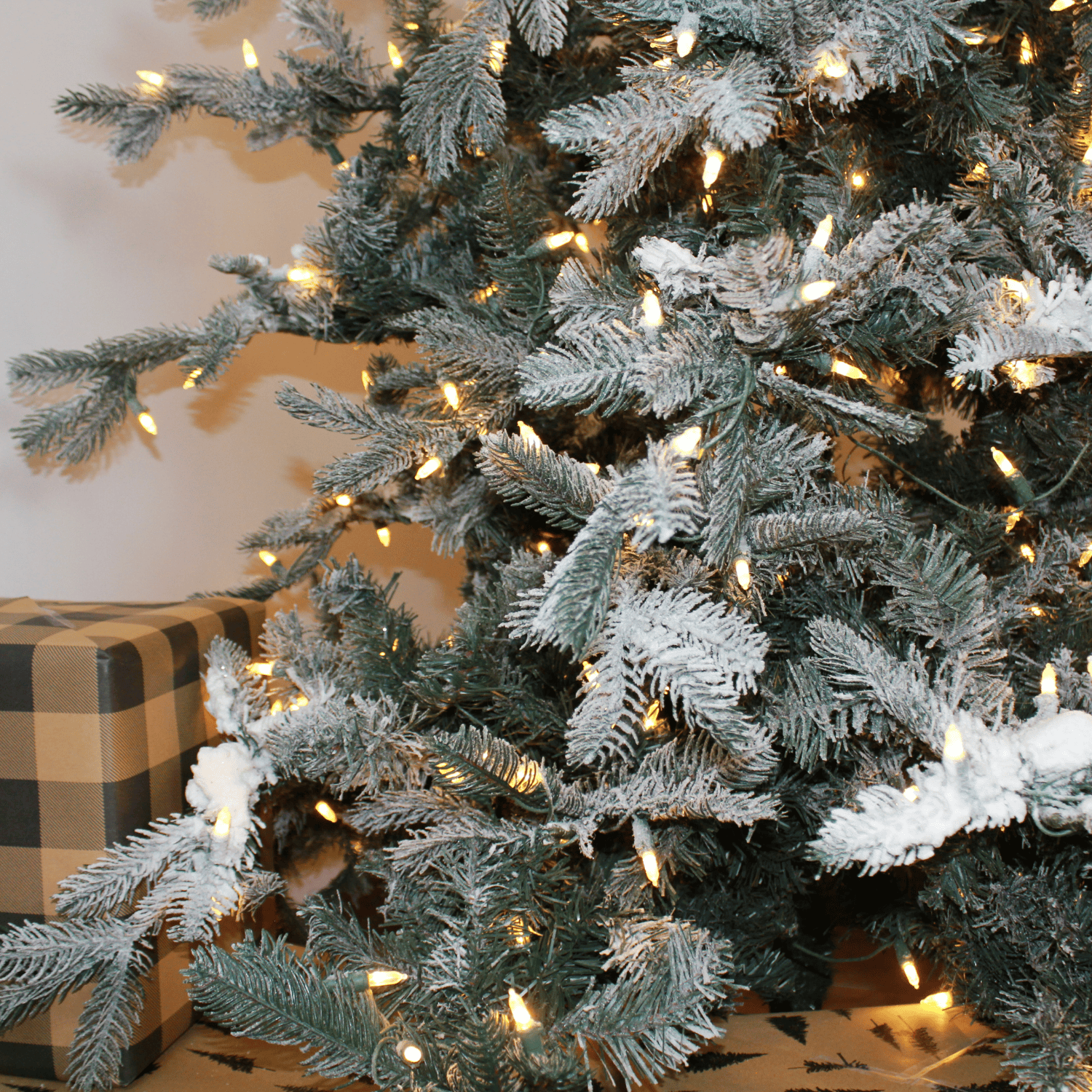 Halifax Frosted Pine Christmas Tree - Silk Plant Warehouse