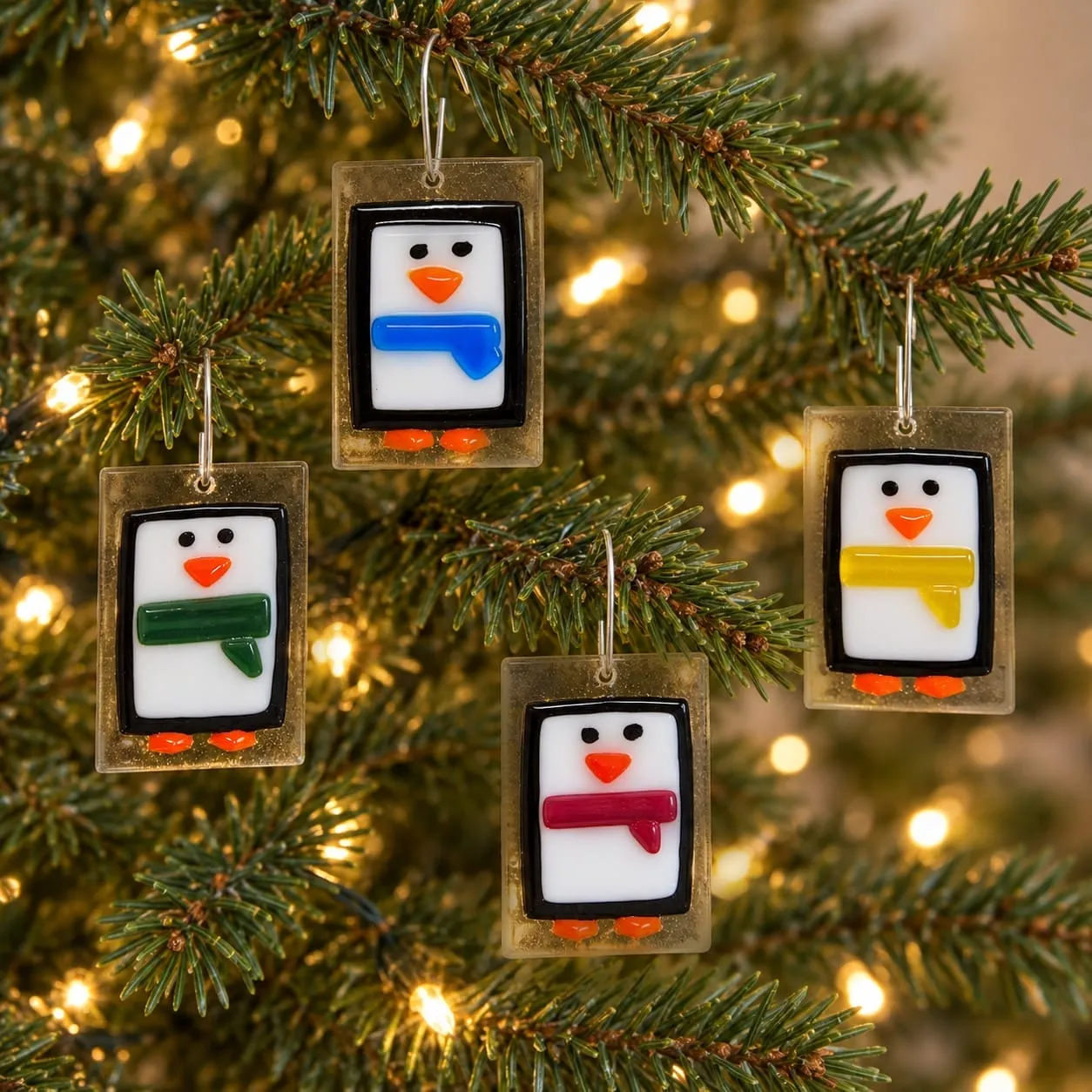 Handmade Glass Christmas Decorations UK | Fused Glass Ornaments