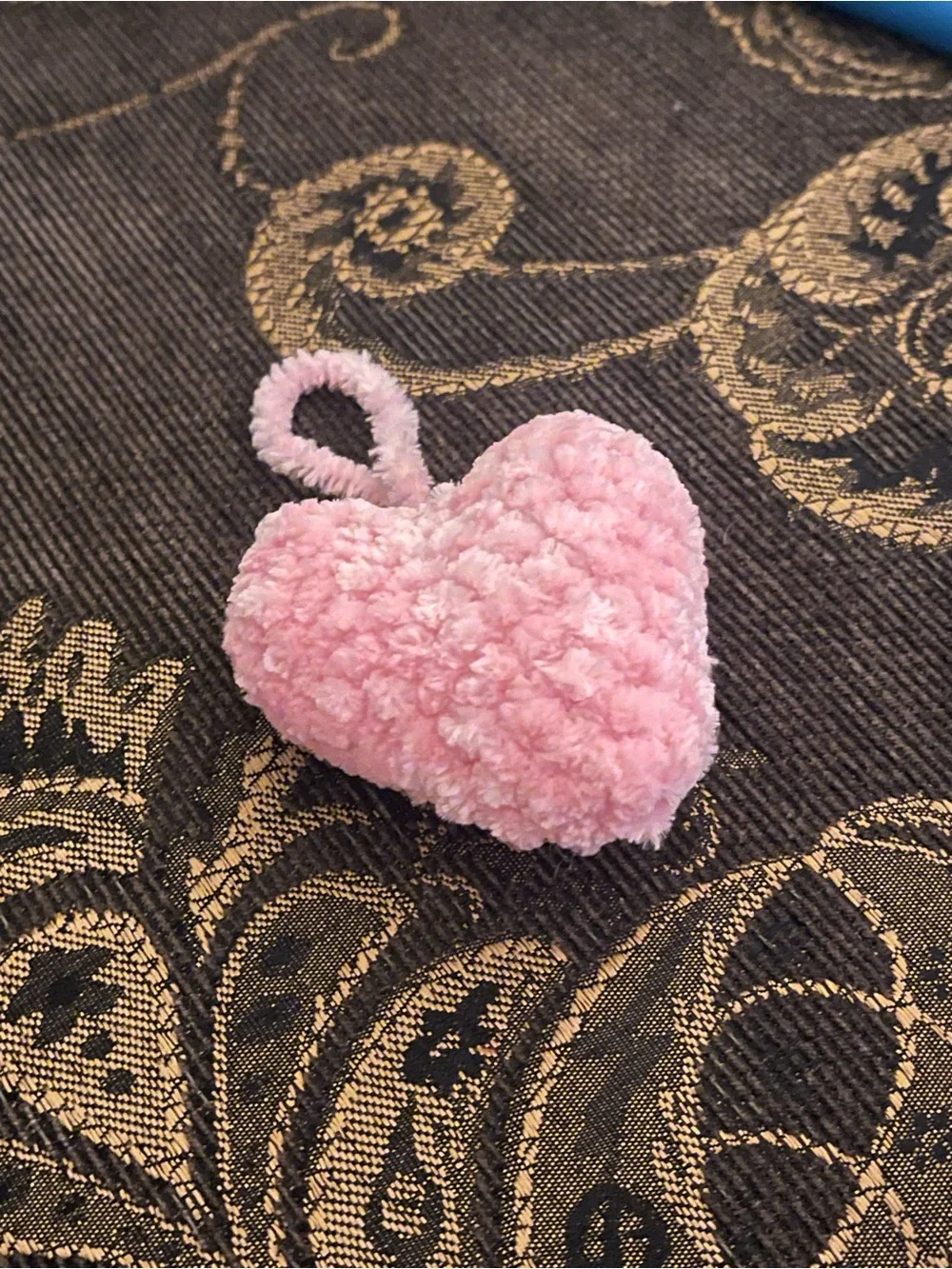 Handmade Plush Pink Heart Christmas Tree Ornament Charm  ptaufiqphotography.com