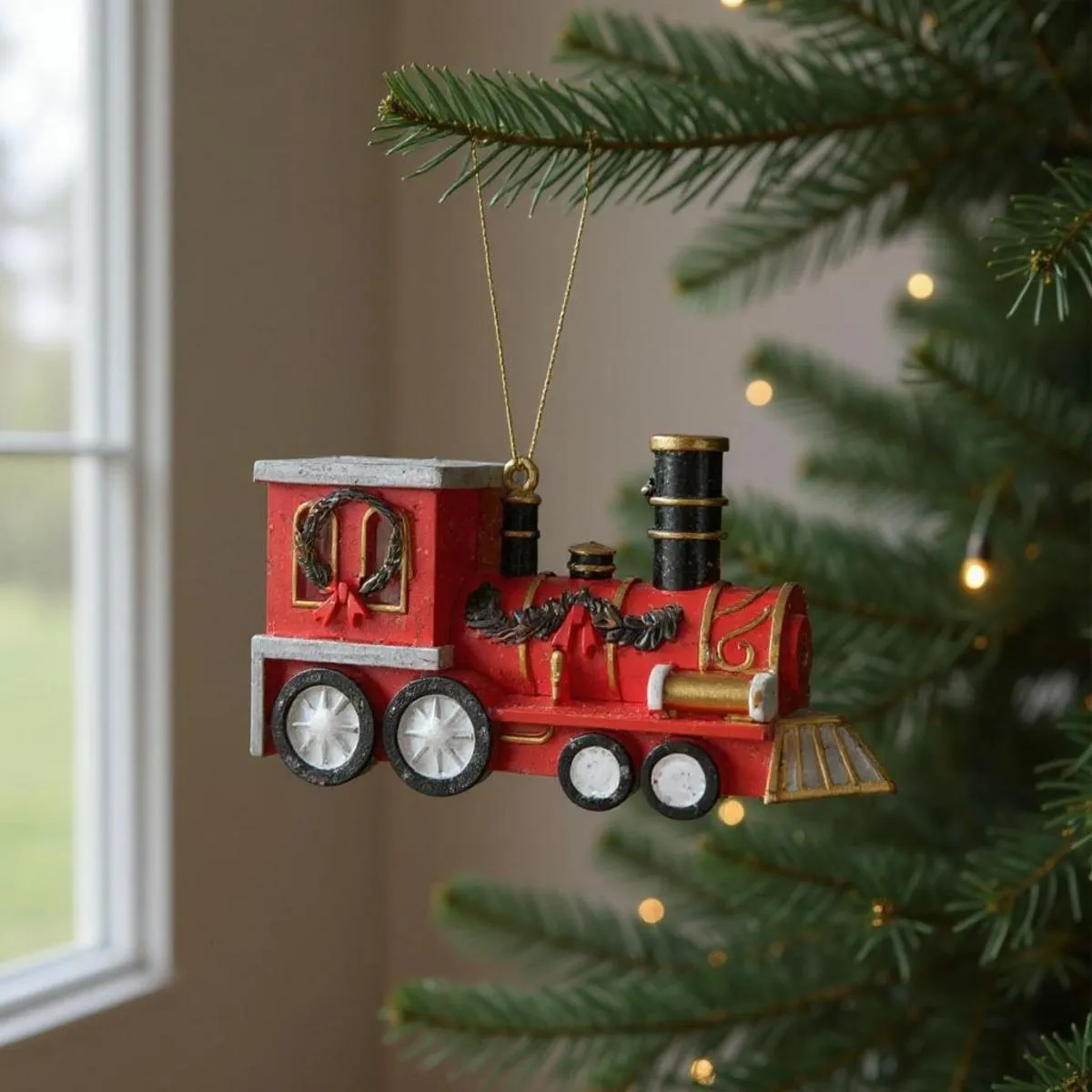 Hanging Christmas Locomotive | Santa's Valley