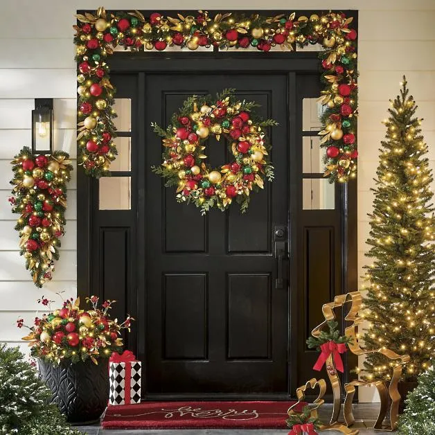 Happy Holidays Cordless Garland | Grandin Road