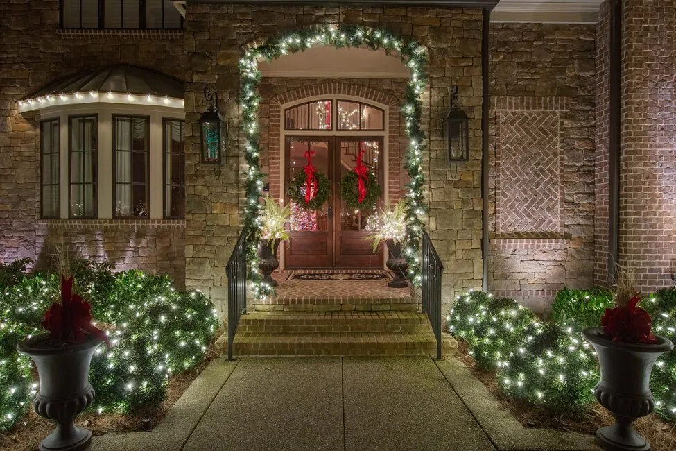Holiday and Christmas outdoor lighting seasonal employment.